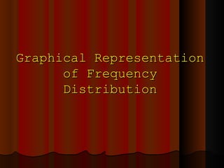 Graphical Representation of Frequency Distribution 