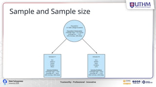 Sample and Sample size
 