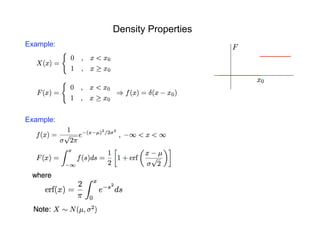 Density Properties
Example:
Example:
 